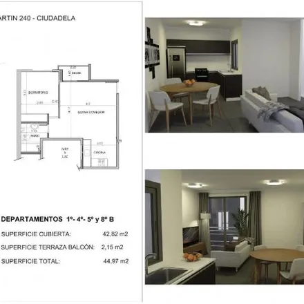 Buy this 1 bed apartment on 132 - Libertador General José Francisco de San Martín 238 in Partido de Tres de Febrero, B1702 CHT Ciudadela