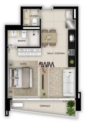 Buy this 1 bed apartment on Avenida T-51 in Setor Bueno, Goiânia - GO