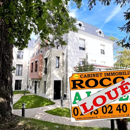 Rent this 2 bed apartment on 19 Allée des Hêtres in 93340 Le Raincy, France