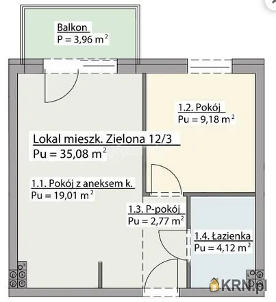 Image 4 - Zielona 4c, 56-420 Bierutów, Poland - Apartment for sale