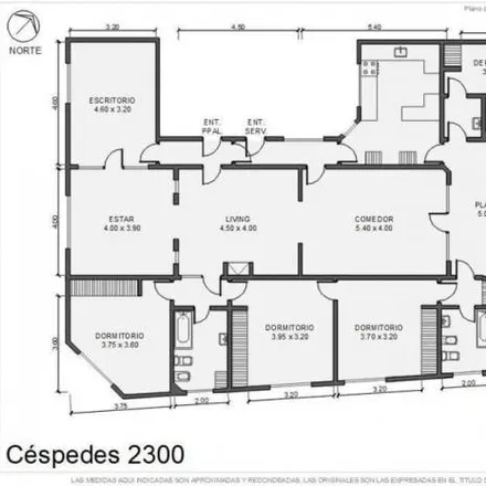 Buy this 4 bed apartment on Céspedes 2305 in Palermo, C1426 AAM Buenos Aires