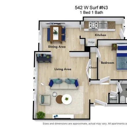 Image 1 - 542 W Surf St, Unit CL-N3 - Apartment for rent