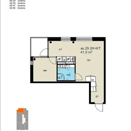 Rent this 2 bed apartment on Vesangantie 2 in 40700 Jyväskylä, Finland
