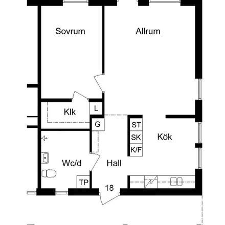 Rent this 2 bed apartment on Dyhringegatan in 931 44 Skellefteå, Sweden