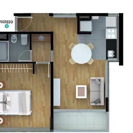 Buy this 1 bed apartment on Bulevar Nicolás Avellaneda 93 in Industrial, Rosario