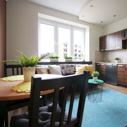 Rent this 1 bed apartment on Zielona 73 in 90-765 Łódź, Poland