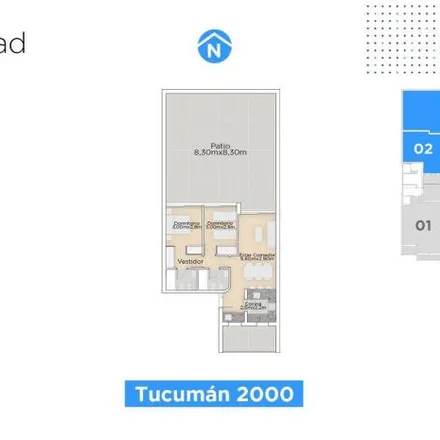 Buy this 2 bed apartment on Tucumán 2074 in Rosario Centro, Rosario