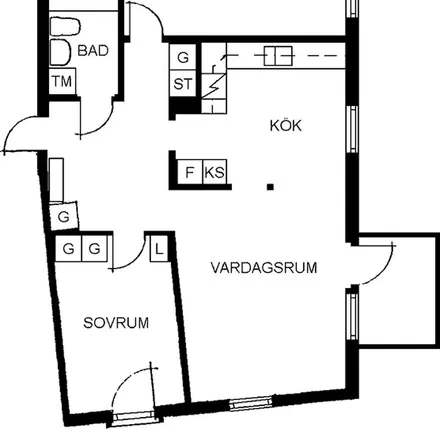 Rent this 3 bed apartment on Järnvägsgatan in 382 30 Nybro, Sweden