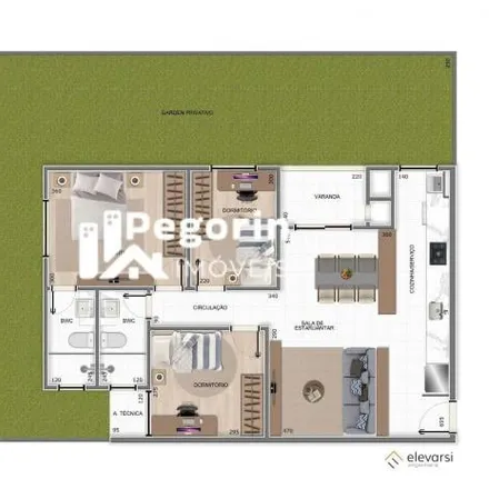 Buy this 2 bed apartment on Rua México in Centro, Pinhais - PR