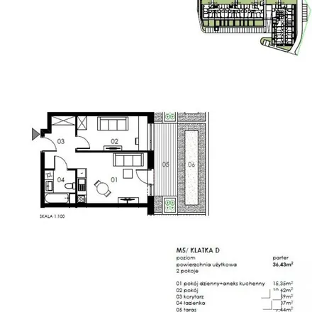 Rent this 2 bed apartment on Połczyńska 117 in 75-811 Koszalin, Poland