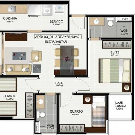 Buy this 3 bed apartment on Avenida Nelson Marinho de Araújo in Barro Duro, Maceió - AL