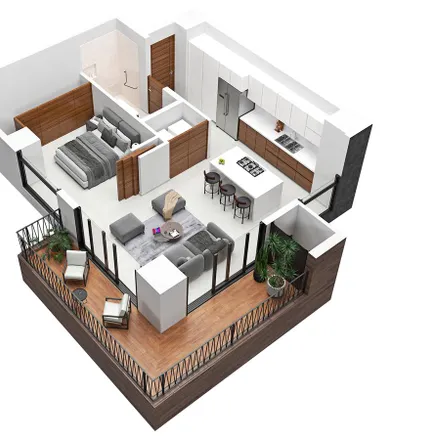 Buy this studio apartment on Francisco Medina Ascencio in 48300 Puerto Vallarta, JAL
