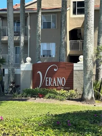 Rent this 1 bed condo on Verano at Delray Clubhouse in 1805 Palm Cove Boulevard, Delray Beach