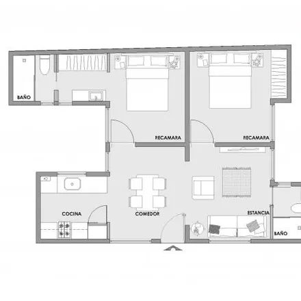 Buy this 1 bed apartment on Estancia 44 in Calle Antonio Van Dick 46, Colonia Nonoalco