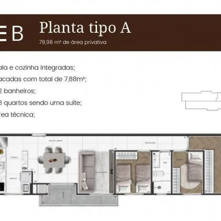 Buy this 3 bed apartment on Laboratório São José in Rua João Ângelo Cordeiro, São Pedro