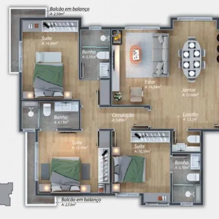 Buy this 3 bed apartment on Rua Nações Unidas in Bavaria, Gramado - RS