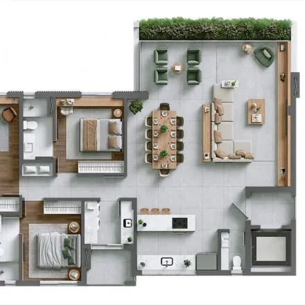Buy this 3 bed apartment on Rua Francisco Rocha 1968 in Bigorrilho, Curitiba - PR
