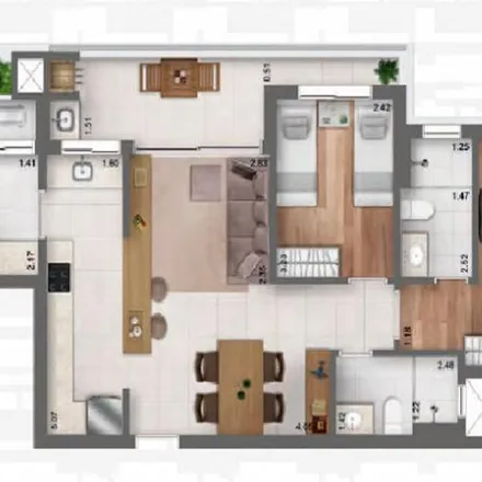 Buy this 2 bed apartment on IASD Juvevê in Rua Professor Arthur Loyola 70, Cabral