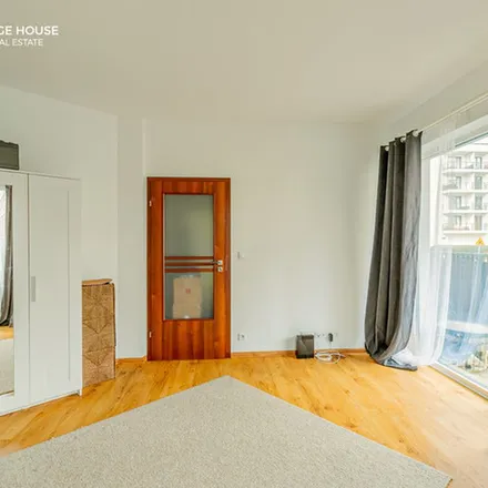 Rent this 1 bed apartment on Kolonia Jerzego Kawalerowicza in Stanisława Dygata 2, 01-748 Warsaw