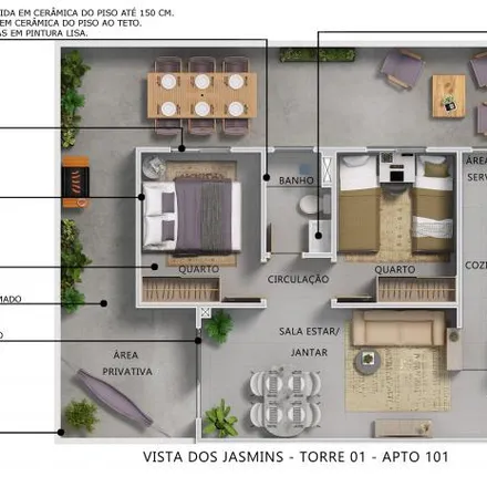 Buy this 2 bed apartment on Avenida Dublim in Planalto, Manaus - AM