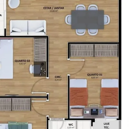 Buy this 2 bed apartment on Rua D in Luzia, Aracaju - SE