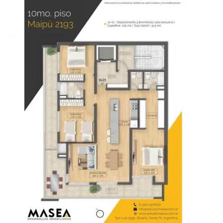 Buy this 5 bed apartment on Riobamba 894 in República de la Sexta, Rosario
