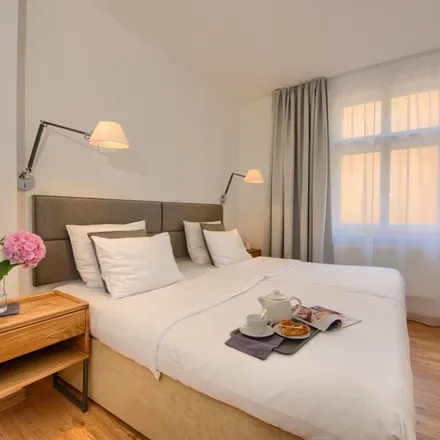 Rent this 1 bed apartment on 1. Slovanské gymnázium in Masná, 110 05 Prague