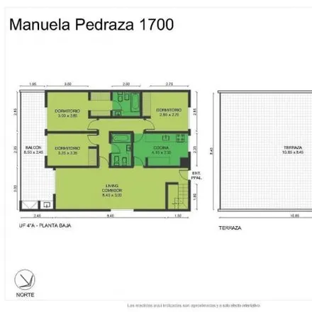 Buy this 3 bed apartment on Supermercado Lucky in Manuela Pedraza, Núñez