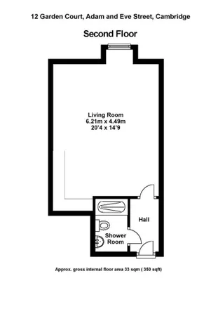 Image 7 - Garden Court, Adam and Eve Street, Cambridge, CB1 1DW, United Kingdom - Apartment for rent