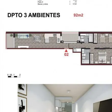 Buy this 2 bed apartment on Juan Manuel de Rosas 1177 in Martin, Rosario