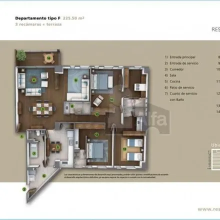 Rent this 3 bed apartment on Avenida Parque de los Ciervos in Zona Esmeralda, 52930 Ciudad López Mateos