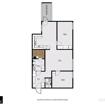 Rent this 3 bed apartment on Schaumanin puistotie 19 in 40100 Jyväskylä, Finland