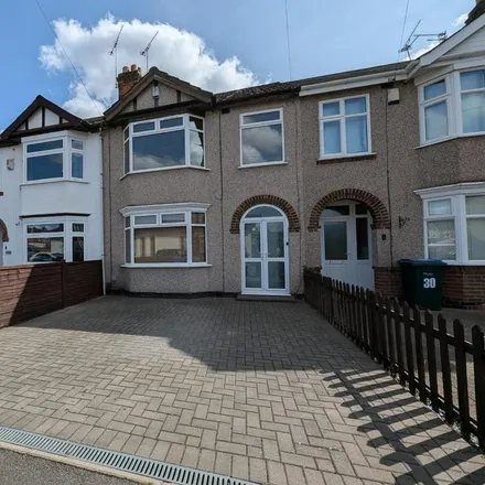 Rent this 3 bed townhouse on 30 Sommerville Road in Coventry, CV2 5GY