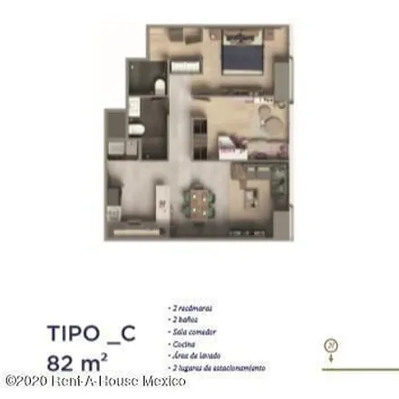 Buy this 2 bed apartment on CityTowers in Calle Lago Andrómaco 53, Colonia Ampliación Granada