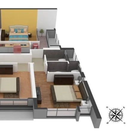 Rent this 3 bed apartment on Mahatma Gandhi Road in Zone 4, Mumbai - 400090
