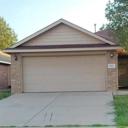 Rent this 3 bed house on 625 Hutchins Drive in Crowley, TX 76036