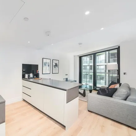 Rent this 1 bed apartment on Battersea Park Road in Nine Elms, London
