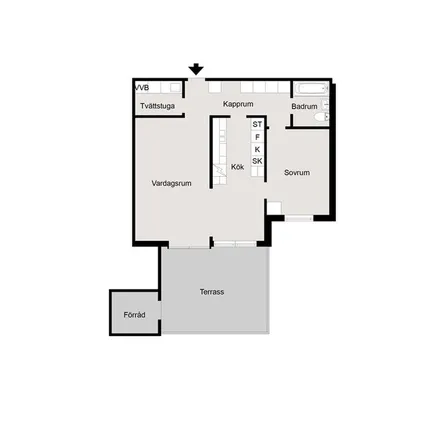 Rent this 2 bed apartment on Kvarnbacken in 441 56 Alingsås, Sweden