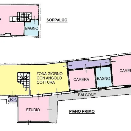 Rent this 2 bed apartment on Salita della Memoria in 25212 Brescia BS, Italy