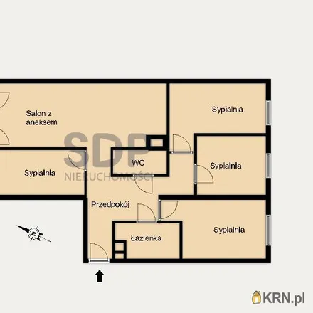 Buy this 5 bed apartment on Partynicka in 53-015 Wrocław, Poland