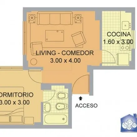 Rent this 1 bed apartment on Castillo 7 in Villa Crespo, C1414 DPQ Buenos Aires