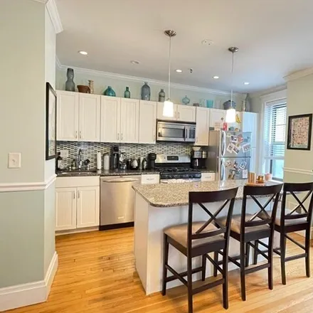 Rent this 1 bed condo on 114 in 120 Riverway, Boston