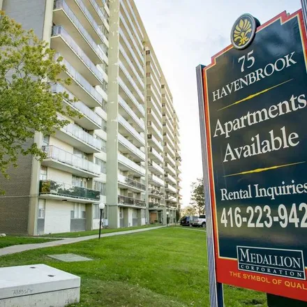 Rent this 2 bed apartment on 75 Havenbrook Boulevard in Toronto, ON M2J 1H5