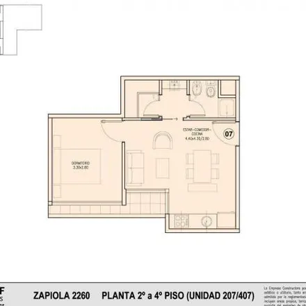 Buy this 1 bed apartment on Zapiola 2252 in Belgrano, C1428 DIN Buenos Aires