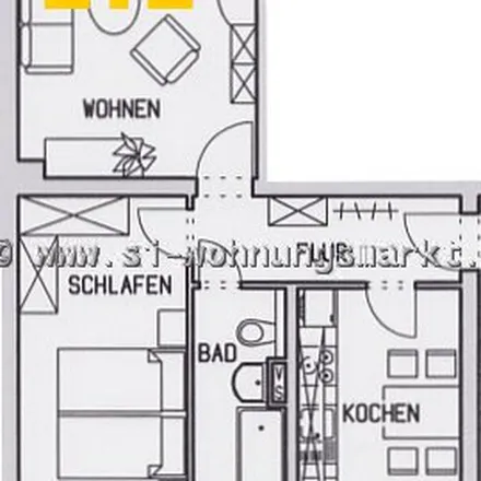 Rent this 2 bed apartment on Zschopauer Straße 249c in 09126 Chemnitz, Germany