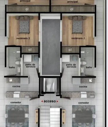Buy this 2 bed apartment on Parroquia de San Lucas Tepetlacalco in Calle Francisco I. Madero, 54055 Tlalnepantla