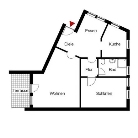 Rent this 2 bed apartment on Wohnhaus mit Gaststätte im EG in Von-Koenig-Straße 19, 74343 Sachsenheim