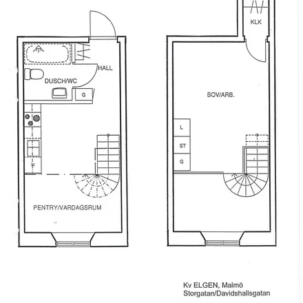 Rent this 2 bed apartment on Davidshall in Davidshallsgatan, 211 45 Malmo