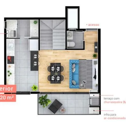 Buy this 2 bed apartment on Rua João Schleder Sobrinho 314 in Boa Vista, Curitiba - PR