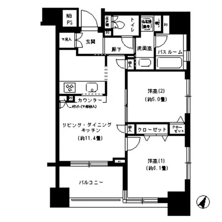 Image 2 - ヴェラハイツ新宿御苑, Shinjuku-dori Avenue, Shinjuku 2-chome, Shinjuku, 160-0022, Japan - Apartment for rent